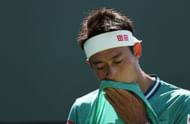 Kei Nishikori at the 2021 BNP Paribas Open